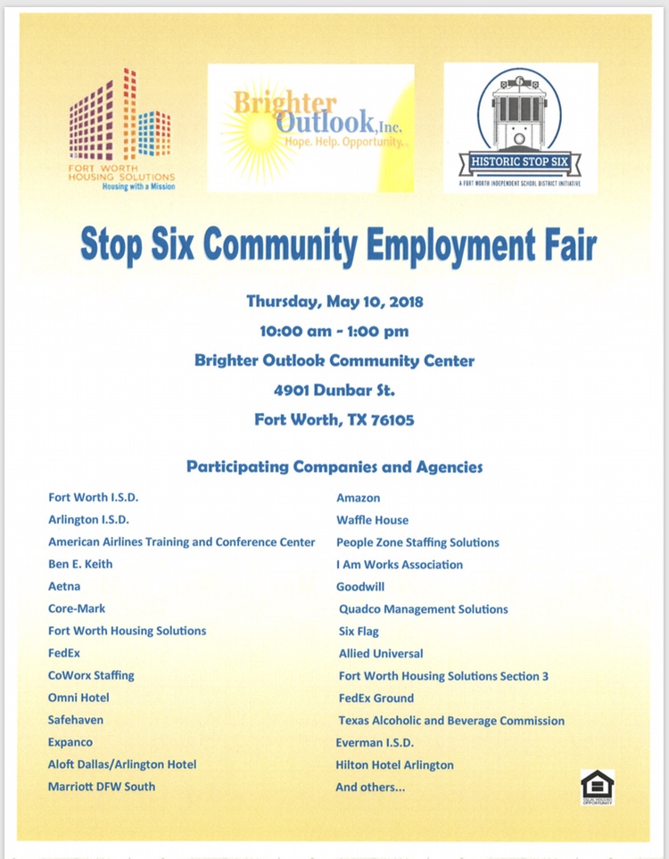 Stop Six Community Employment Fair CommUnity Frontline Building Men