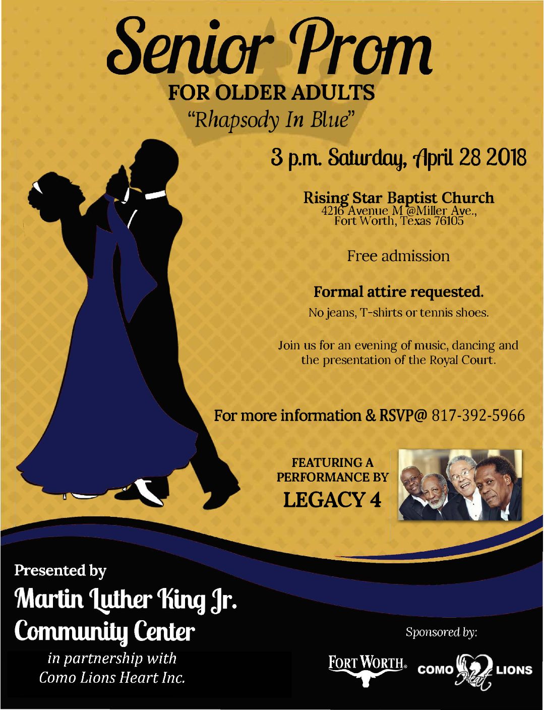 Senior Prom - For Older Adults | CommUnity Frontline | Building Men To ...